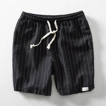 Relaxed Drawstring Shorts in Black