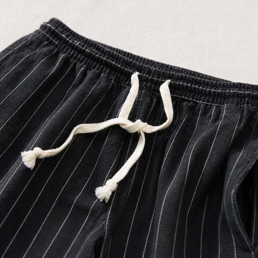 Relaxed Drawstring Shorts close-up quality detail
