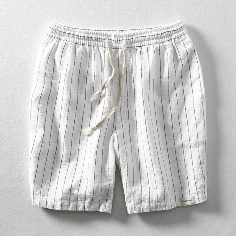 Relaxed Drawstring Shorts in White
