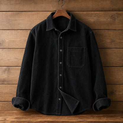 Ridgeway Corduroy Top Black