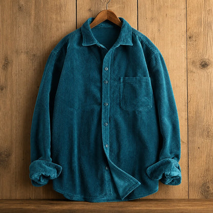 Ridgeway Corduroy Top Peacock Green