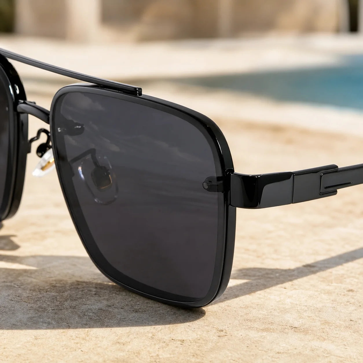 Vacation Square Sunglasses close-up quality detail