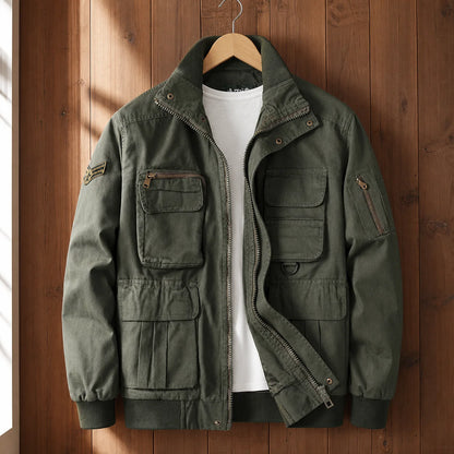 Rugged Fleece Jacket in Army Green