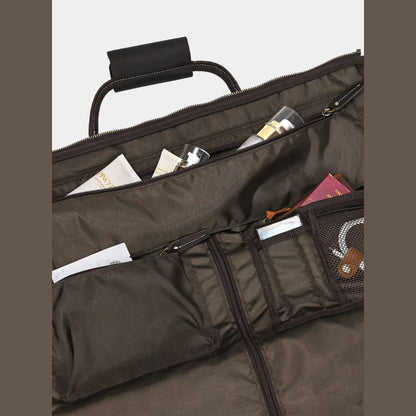 Interior pockets of the Sheffield duffle