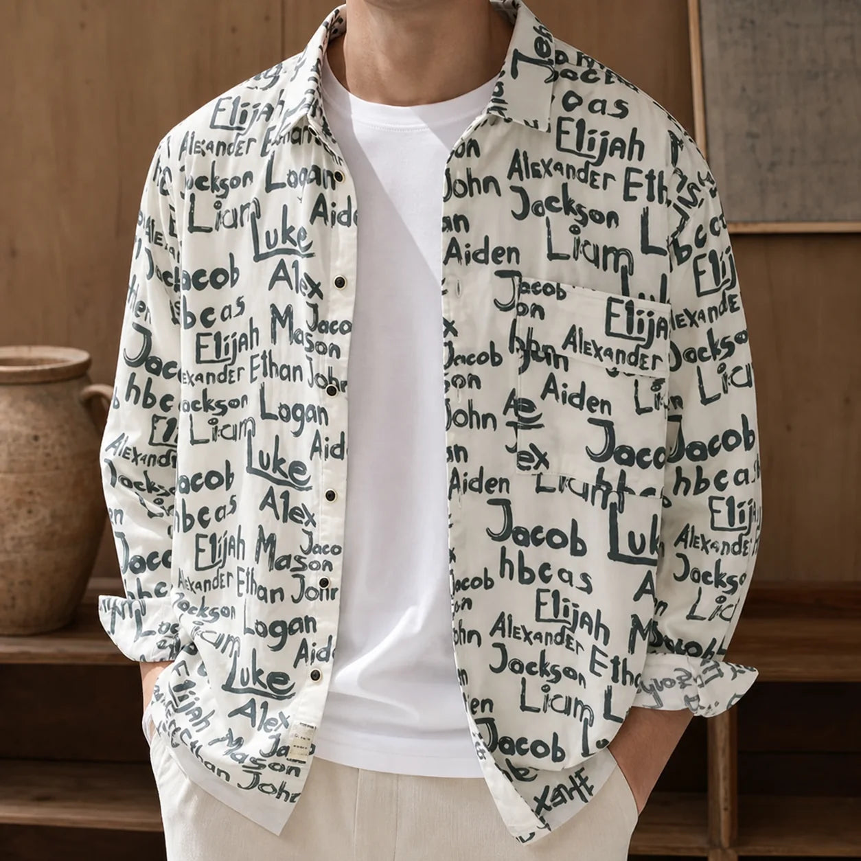 Signature Print Shirt lifestyle photo