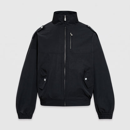Sinclair stand-collar utility jacket in Black 1