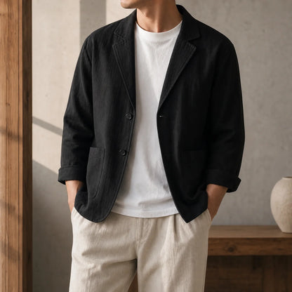Smart Linen Blazer lifestyle photo