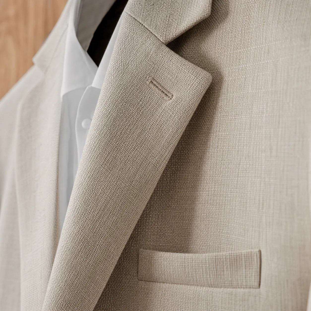 Smart Plaid Jacket close-up quality detail
