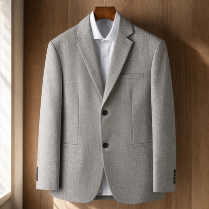 Smart Plaid Jacket in Grey