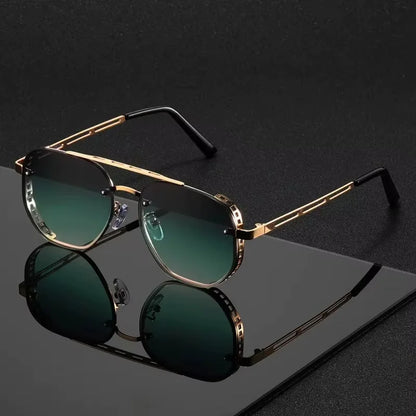 Spring Hinge Sunglasses in Blue