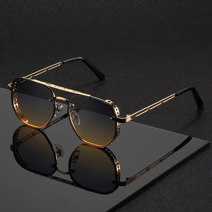 Spring Hinge Sunglasses in Yellow