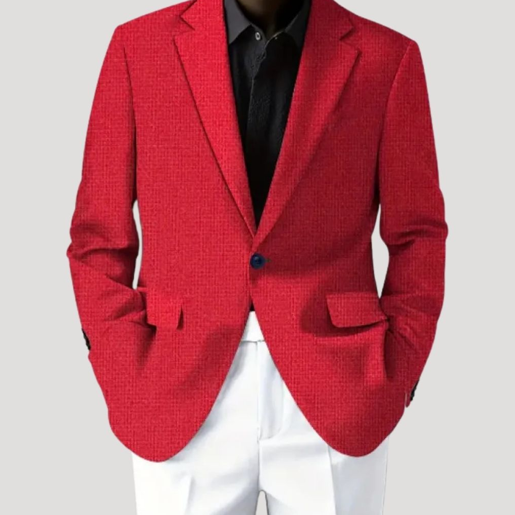 Stanton men's blazer in Red 1