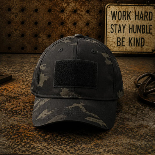 Stealth Camo Cap in Black Camo