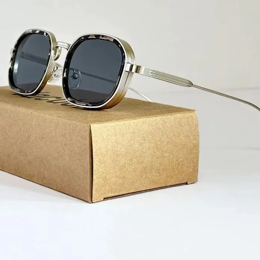 Steampunk Square Shades in Grey