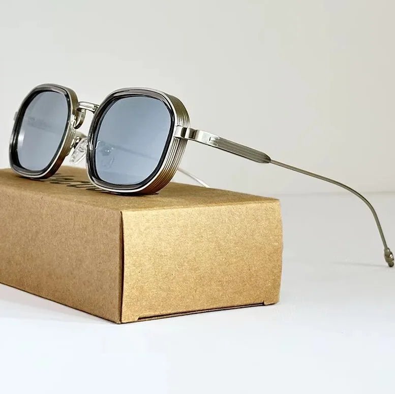 Steampunk Square Shades in Light Blue