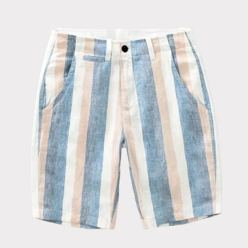 Striped Summer Shorts in Blue