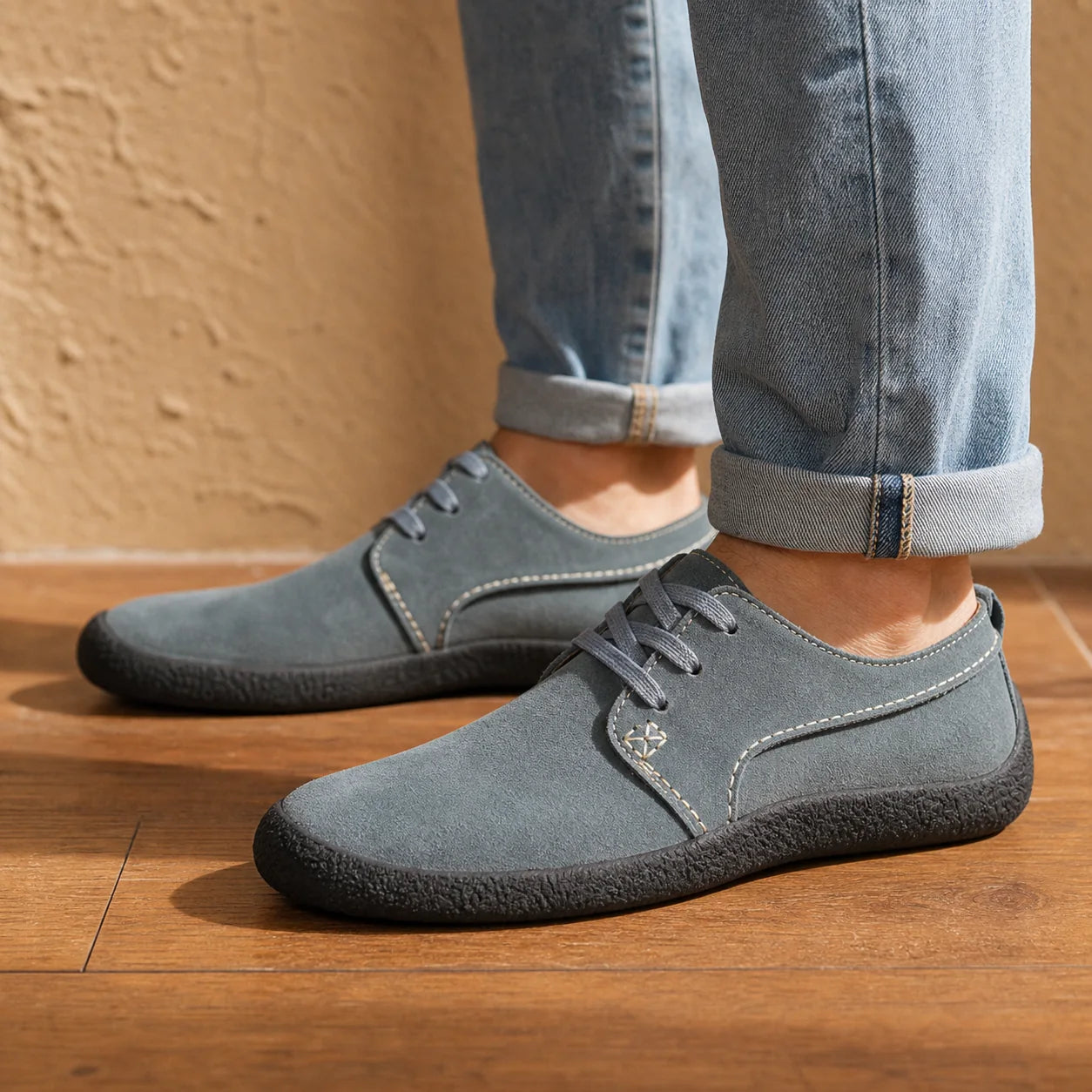Suede Walking Sneakers Lifestyle