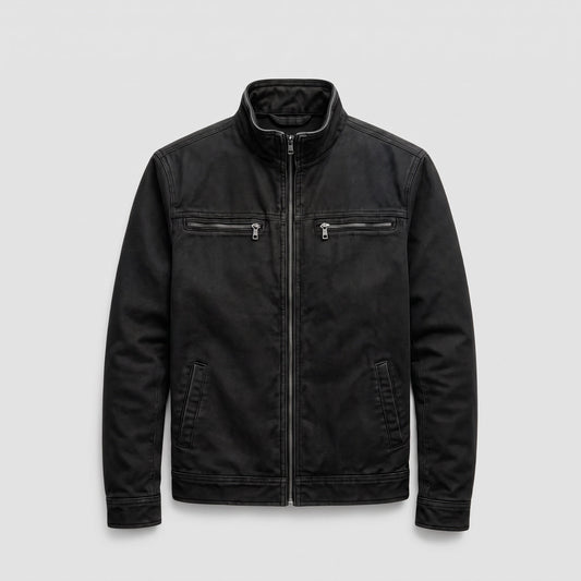 Wexford washed field jacket in Black 1