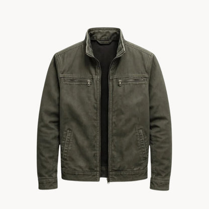 Wexford washed field jacket in Olive 1