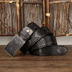 Taggart men's leather belt in Black 1