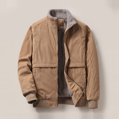 Tennant men's corduroy zip jackets hero product only in Khaki 0