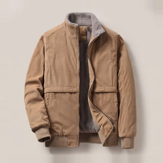 Tennant men's corduroy zip jackets hero product only in Khaki 0