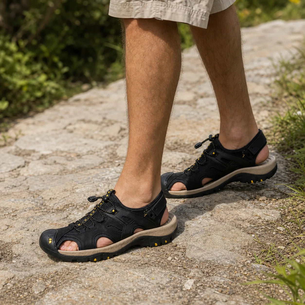 Trail Grip Sandals lifestyle photo