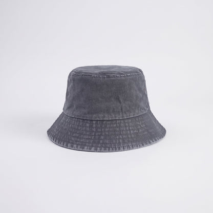 Ulmer washed cotton bucket hat in Gray 1
