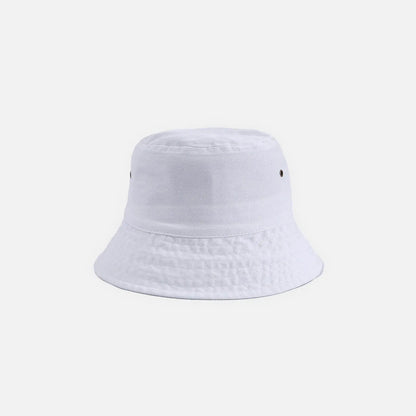 Ulmer washed cotton bucket hat in White 1