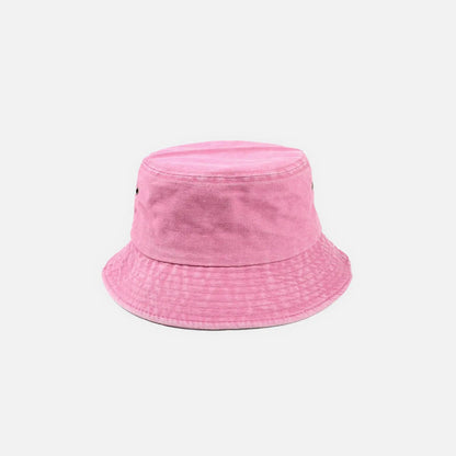 Ulmer washed cotton bucket hat in Pink 1