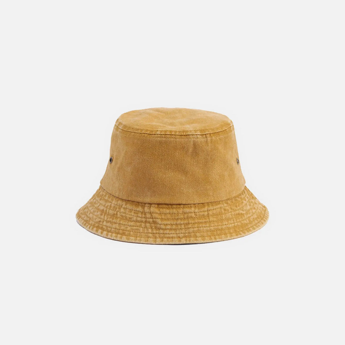 Ulmer washed cotton bucket hat in Mustard 1