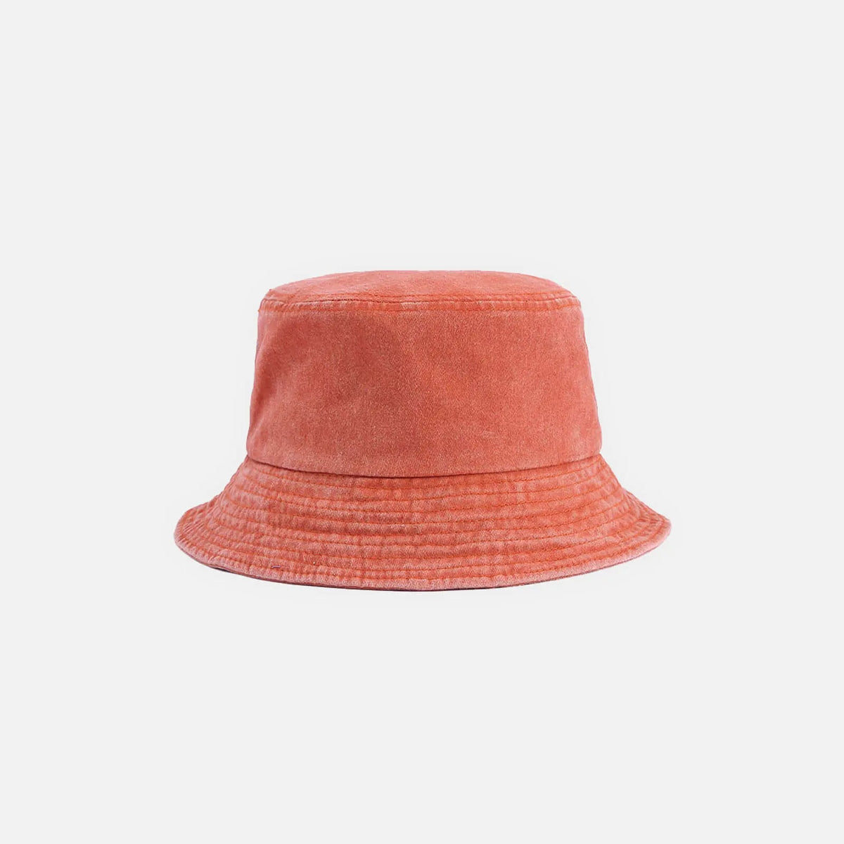 Ulmer washed cotton bucket hat in Orange 1
