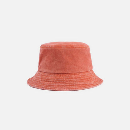 Ulmer washed cotton bucket hat in Orange 1