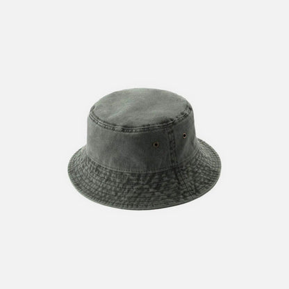 Ulmer washed cotton bucket hat in Army Green 1
