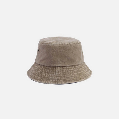 Ulmer washed cotton bucket hat in Khaki 1