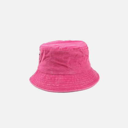 Ulmer washed cotton bucket hat in Hot Pink 1