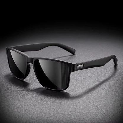 UV400 Square Sunglasses in Black
