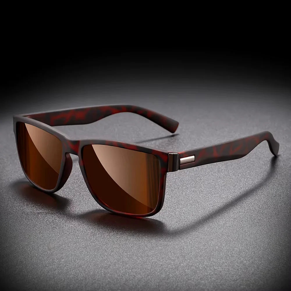 UV400 Square Sunglasses in Brown