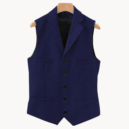 Wescott tailored waistcoat in Royal Blue 1