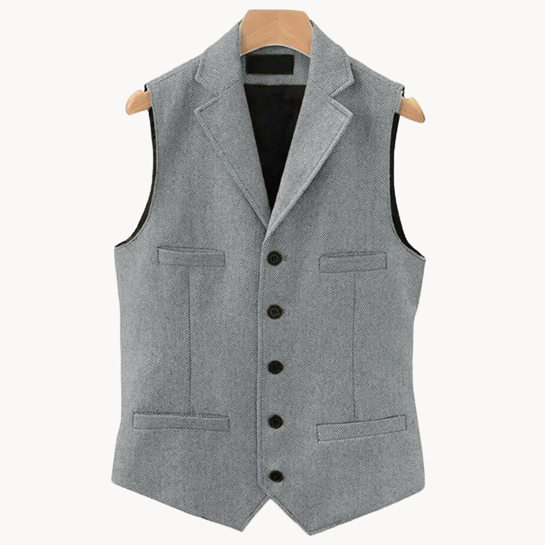 Wescott tailored waistcoat in Light Grey 1