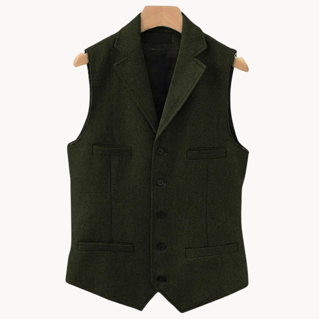 Wescott tailored waistcoat in Green 1