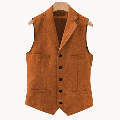 Wescott tailored waistcoat in Orange 1