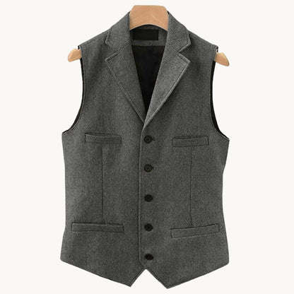 Wescott tailored waistcoat in Grey 1