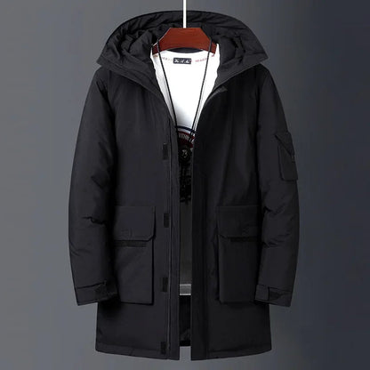 Whitaker men's hooded parka in Black 1
