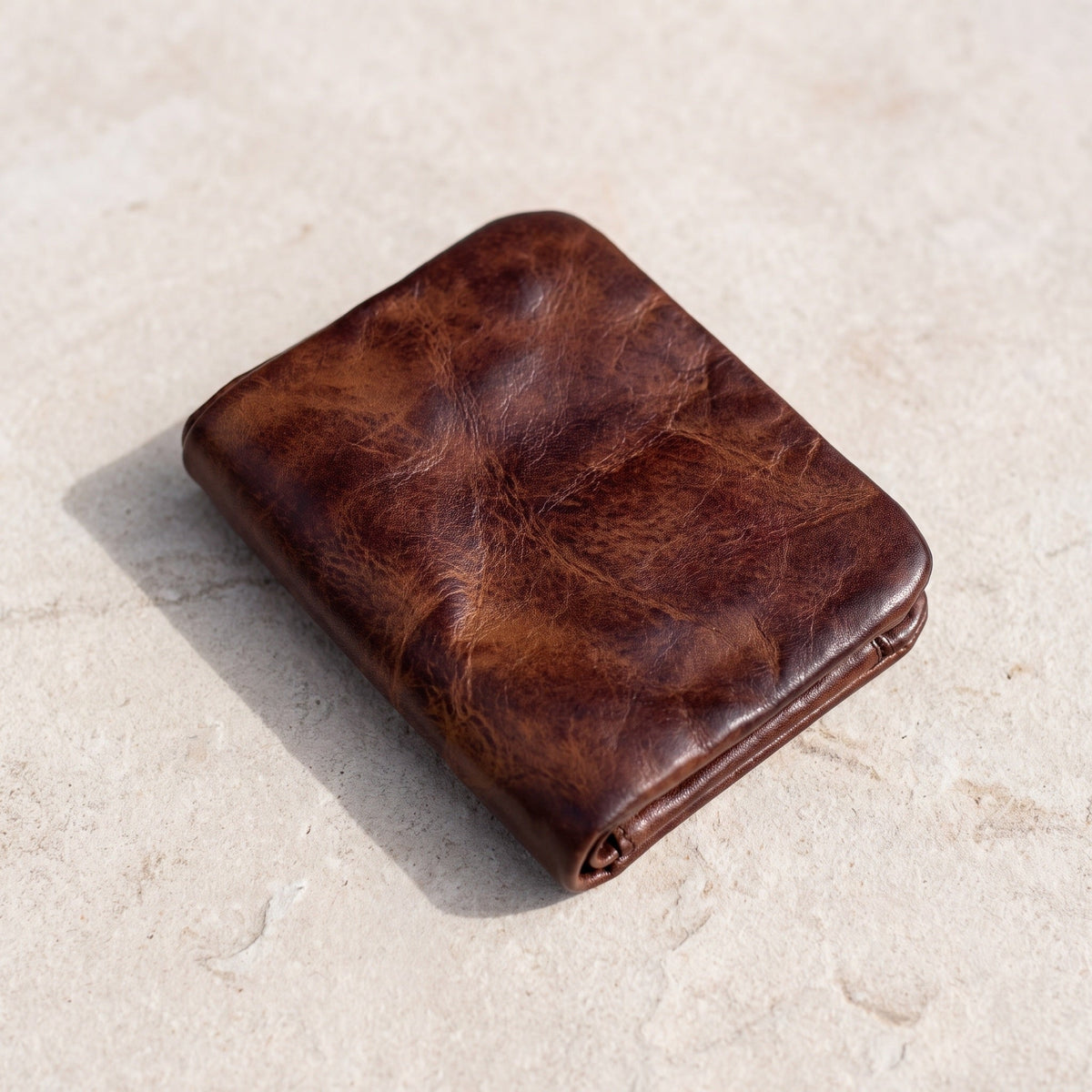Zachary bifold leather wallet in Brown 1