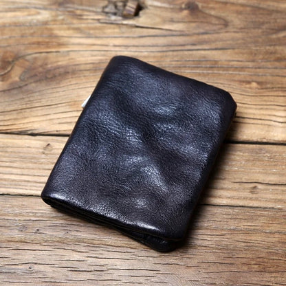 Zachary bifold leather wallet in Black 1